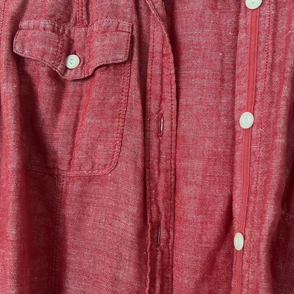Eddie Bauer Red Button Down, size XS